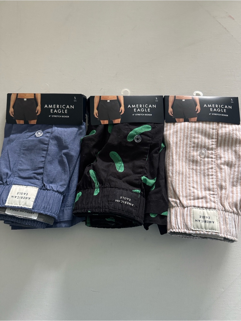 American Eagle Boxers Mens Large 3 Pack